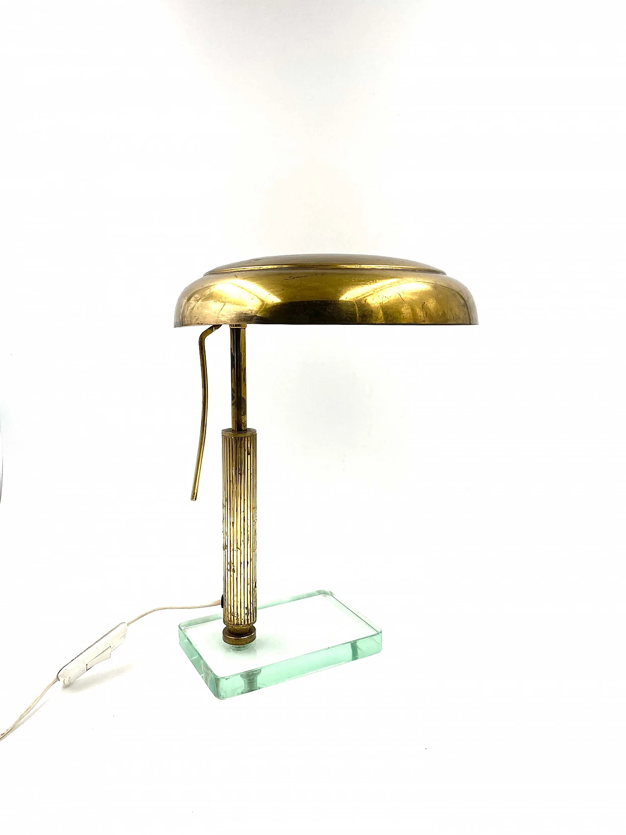 Brass table lamp in the style of Pietro Chiesa for Fontana Arte, 1940s 1308032