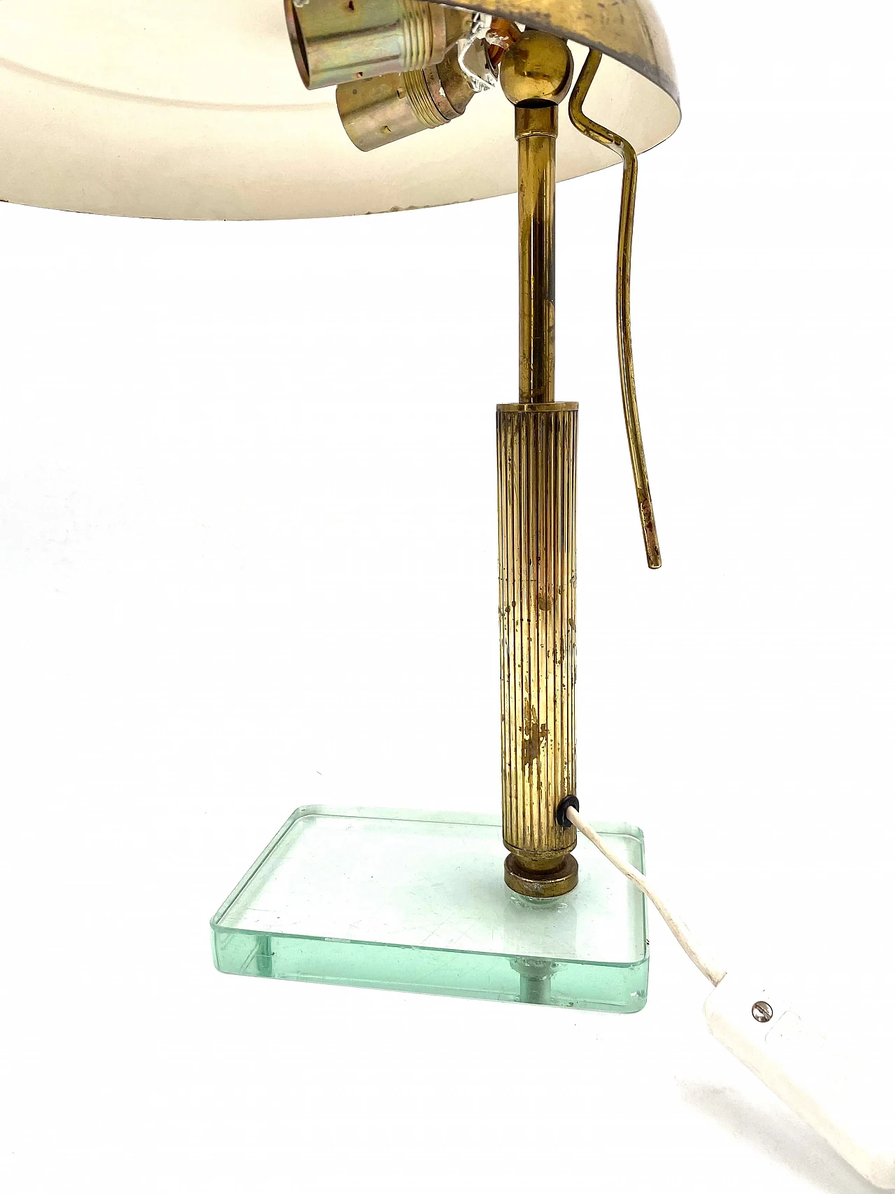 Brass table lamp in the style of Pietro Chiesa for Fontana Arte, 1940s 1308038