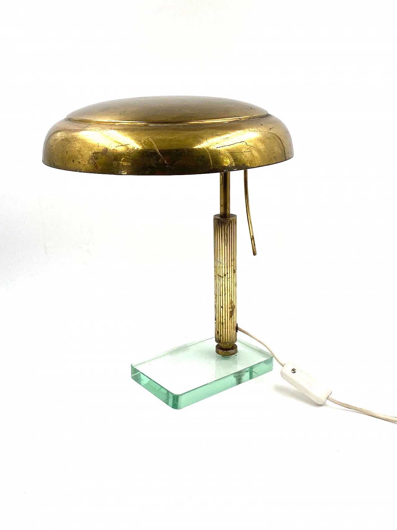 Brass table lamp in the style of Pietro Chiesa for Fontana Arte, 1940s 1308044