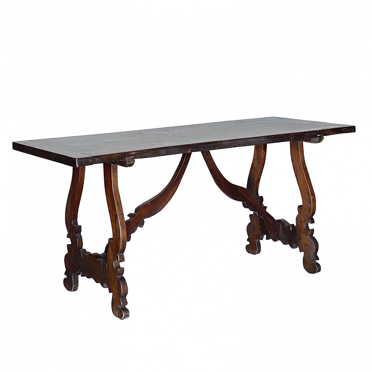 Tavolo fratino in legno di noce, '800 1308535