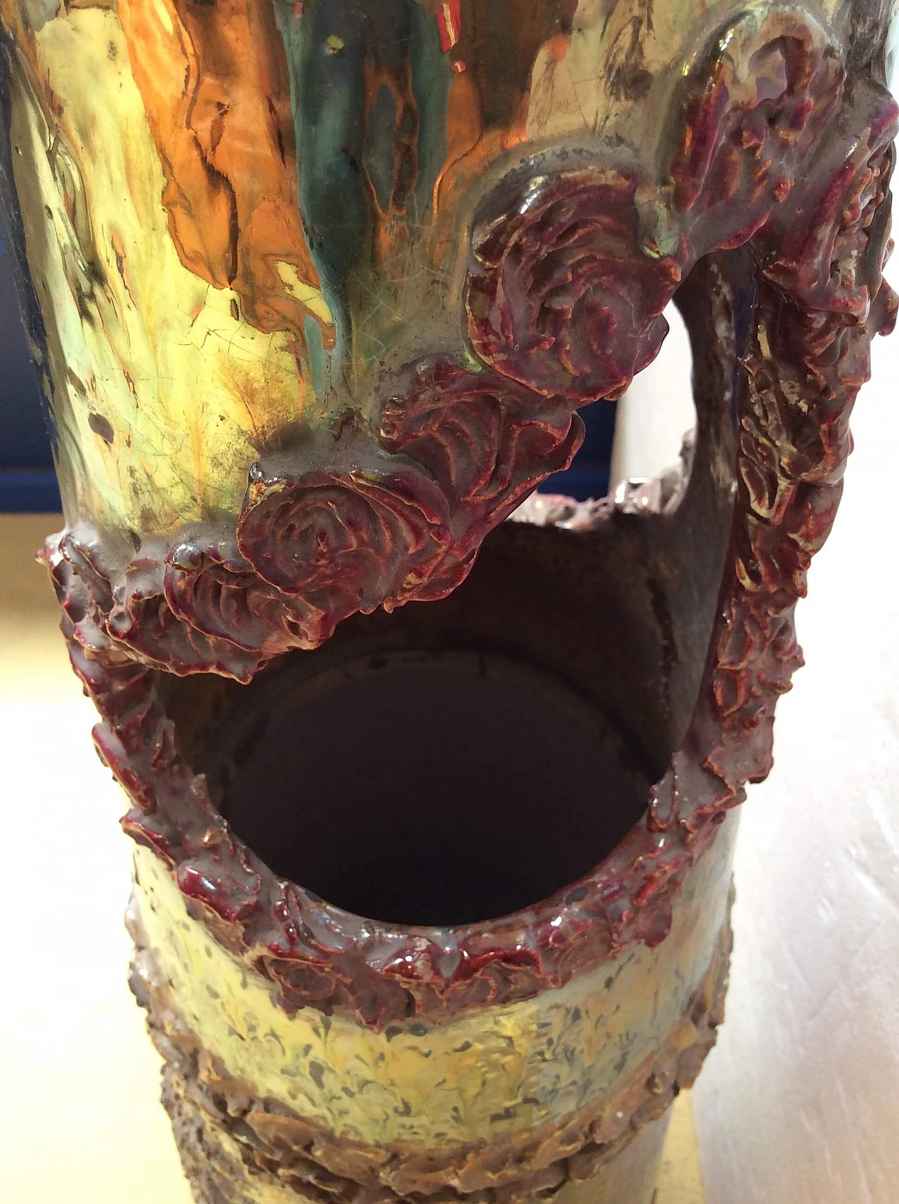 Grande vaso in ceramica di Mazzotti per Albisola, anni '50 1308586
