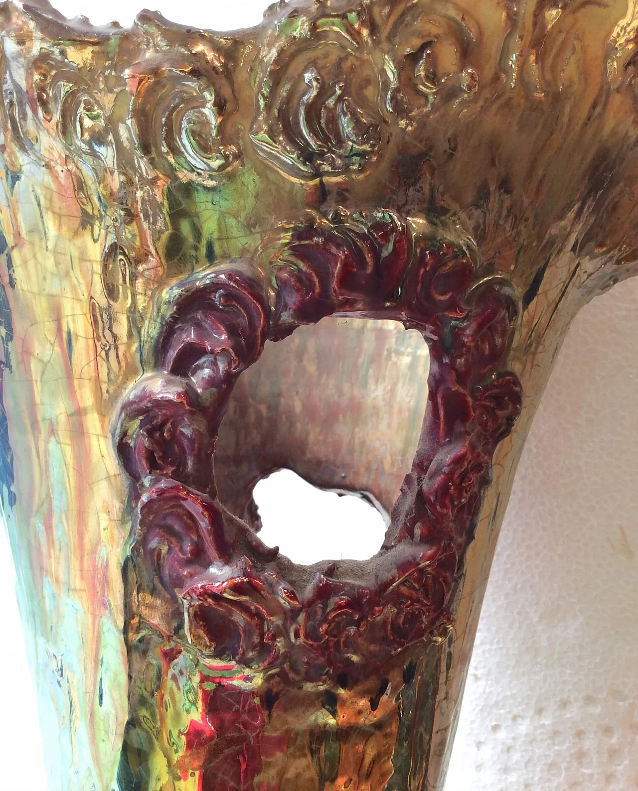 Large ceramic vase by Mazzotti for Albisola, 1950s 1308588