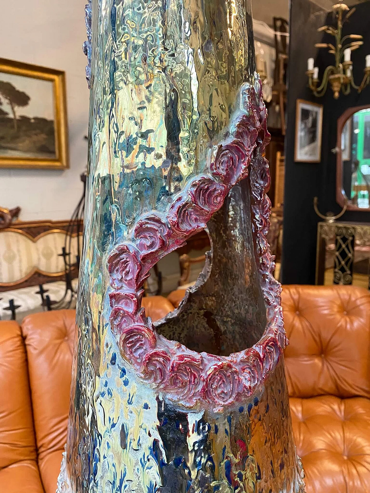 Large ceramic vase by Mazzotti for Albisola, 1950s 1308594