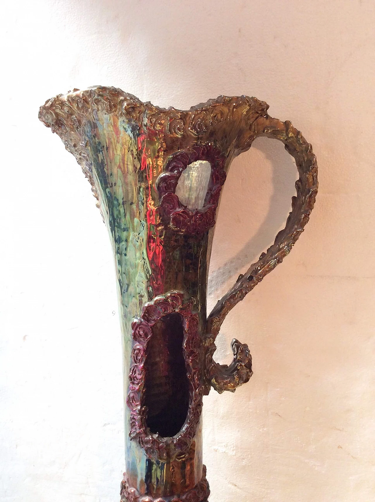 Grande vaso in ceramica di Mazzotti per Albisola, anni '50 1308602