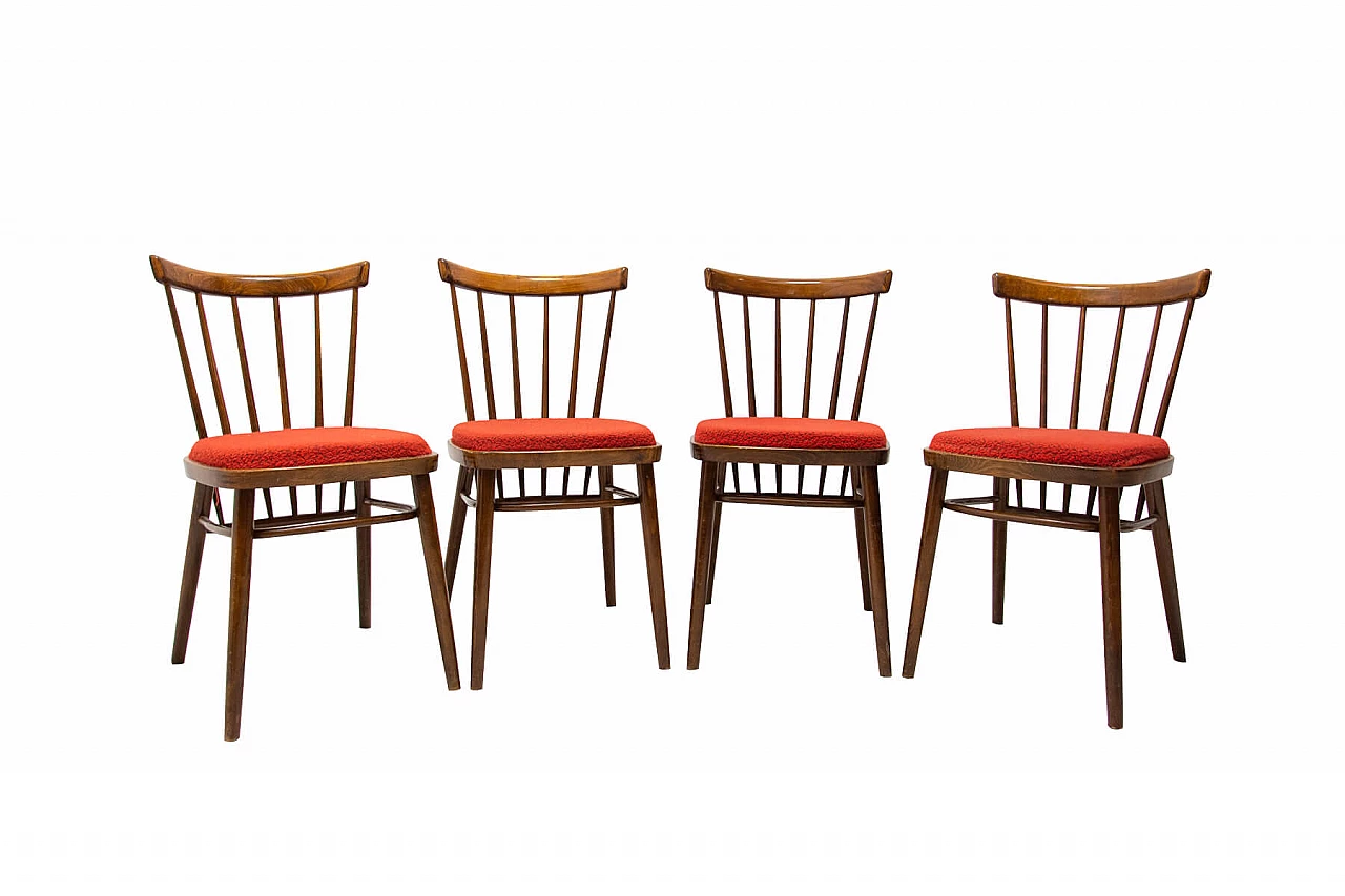 4 Sedie da pranzo di J. Kobylka, anni '60 1308977