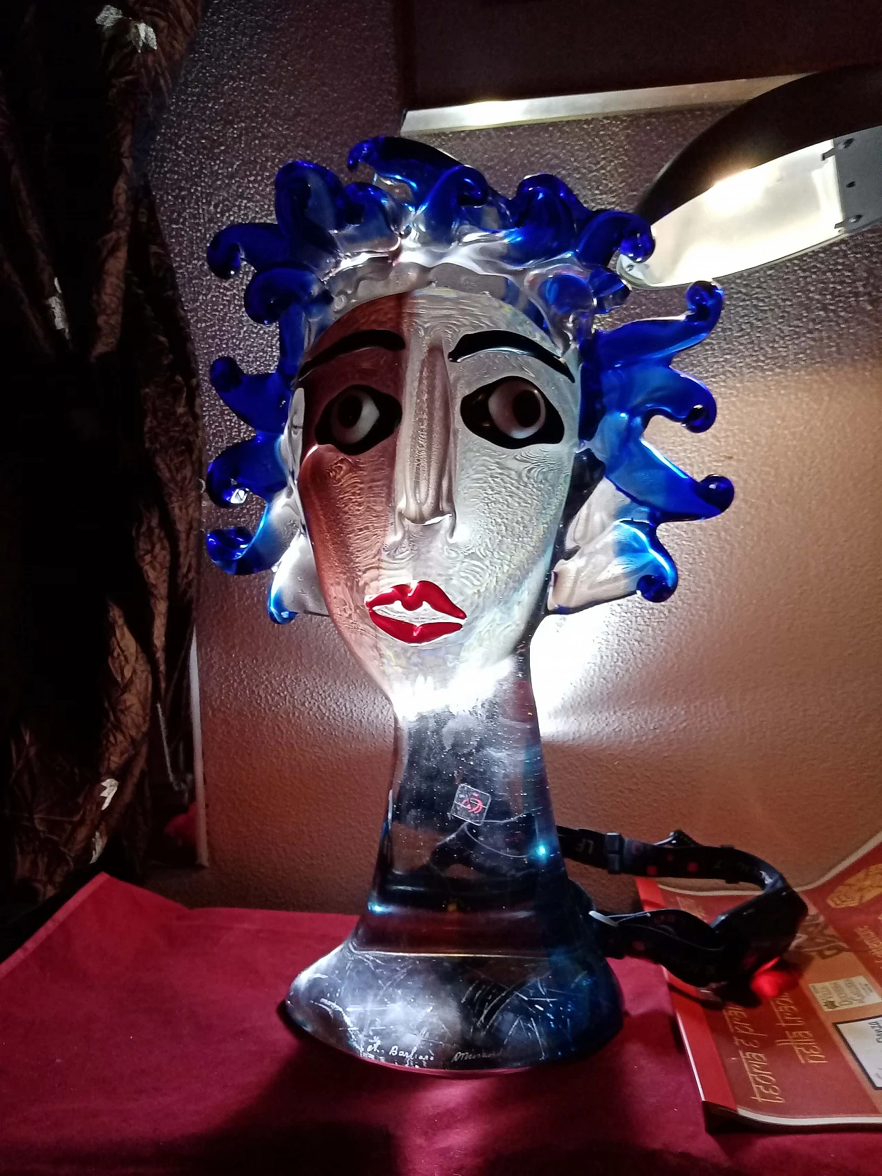 Alessandro Barbaro, Medusa, Murano glass sculpture, 1985 1309033