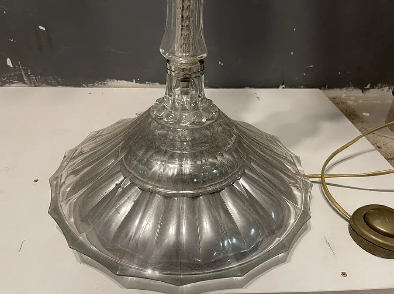 Lampada da terra in vetro di Murano, anni '50 1309299