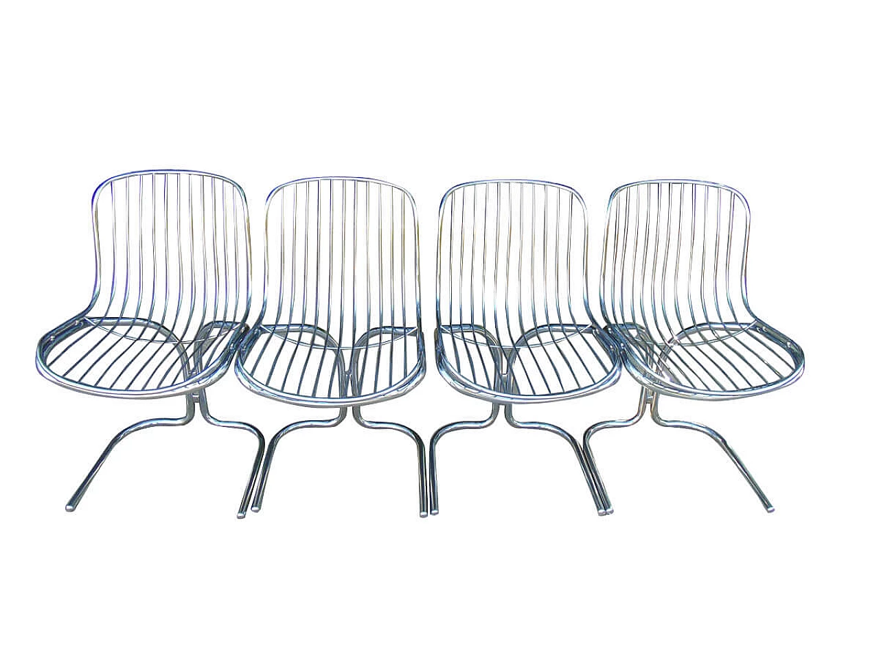 4 Radiofreccia Chairs by Gastone Rinaldi, '70s 1309408