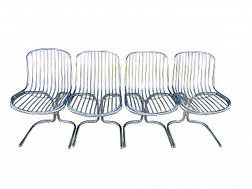 4 Radiofreccia Chairs by Gastone Rinaldi, '70s