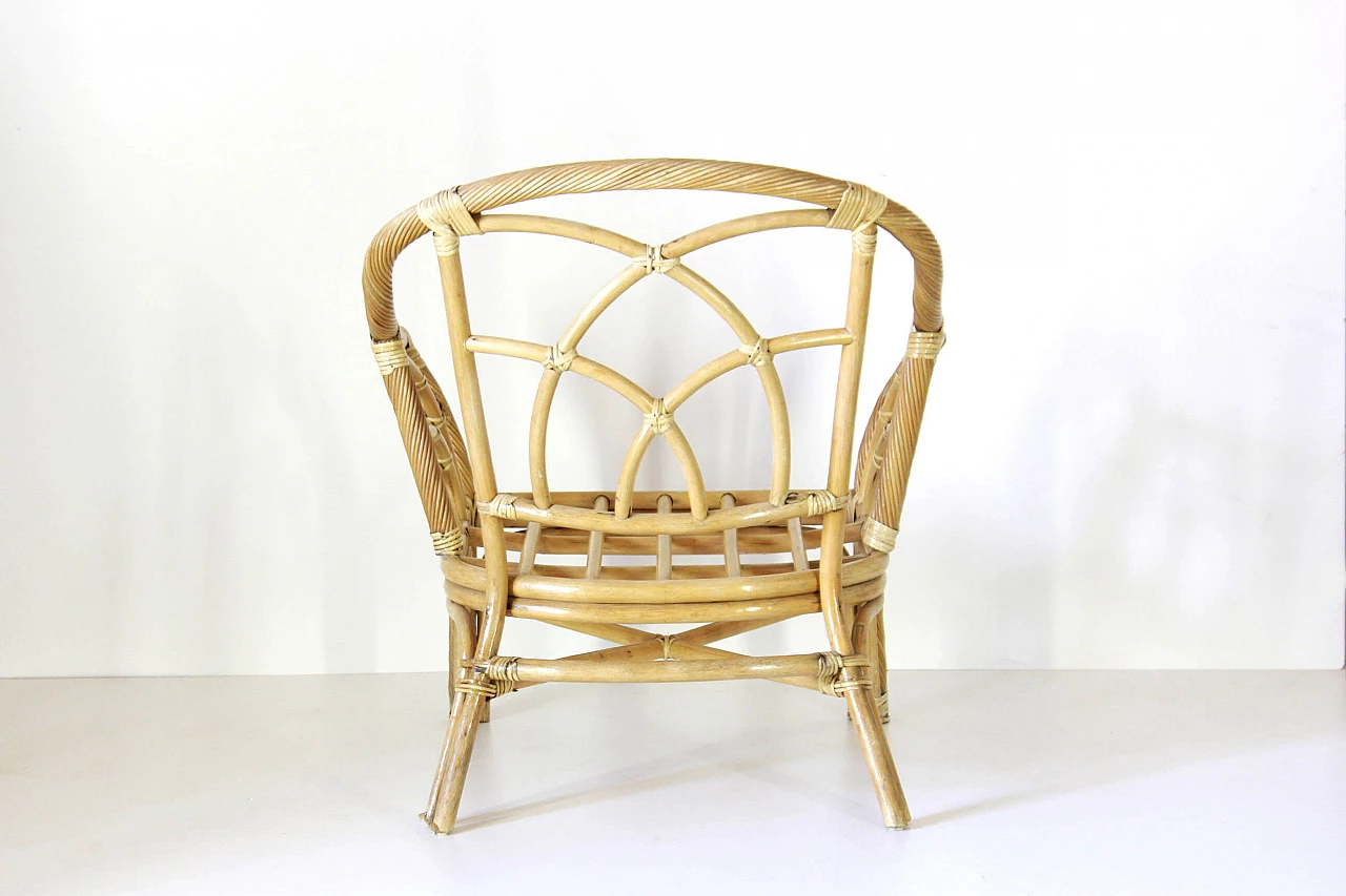Bamboo armchair, 70s 1309414