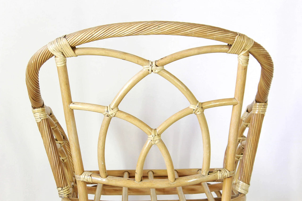 Bamboo armchair, 70s 1309415