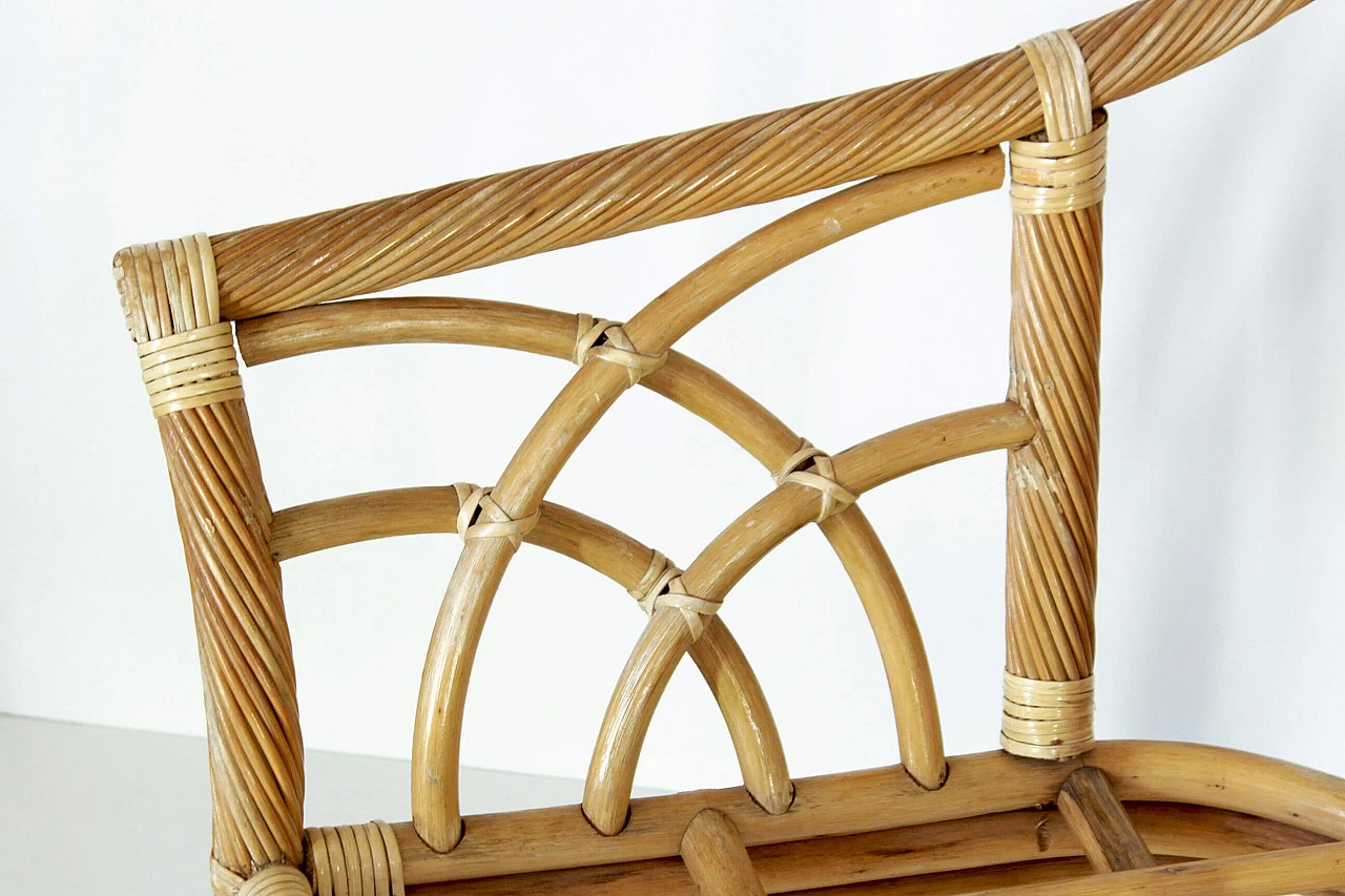 Bamboo armchair, 70s 1309417