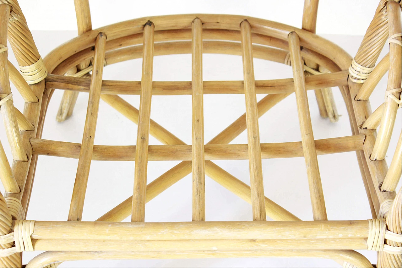 Bamboo armchair, 70s 1309418