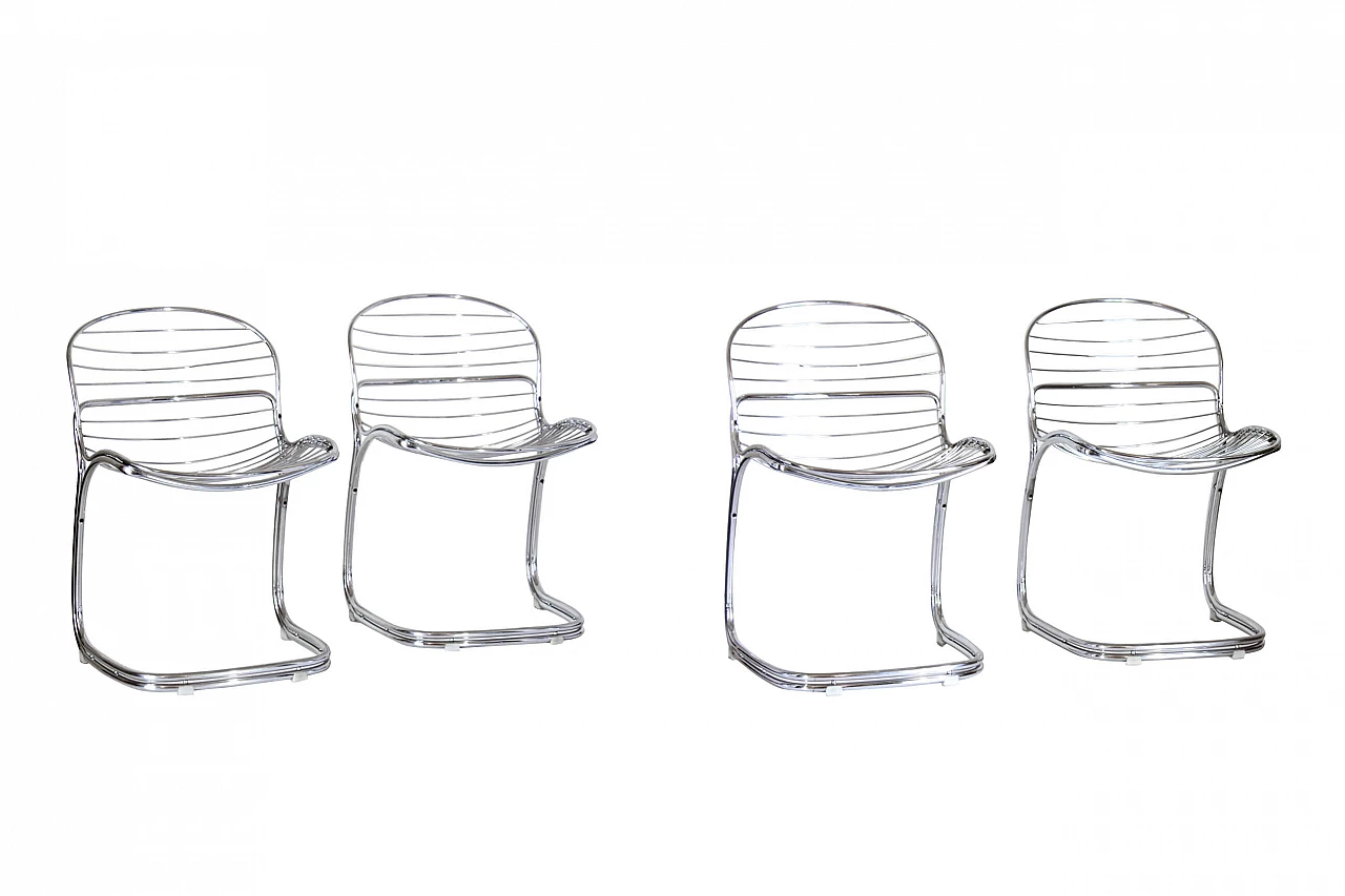 4 Sabrina Chairs by Gastone Rinaldi for Rima, 70s 1309420