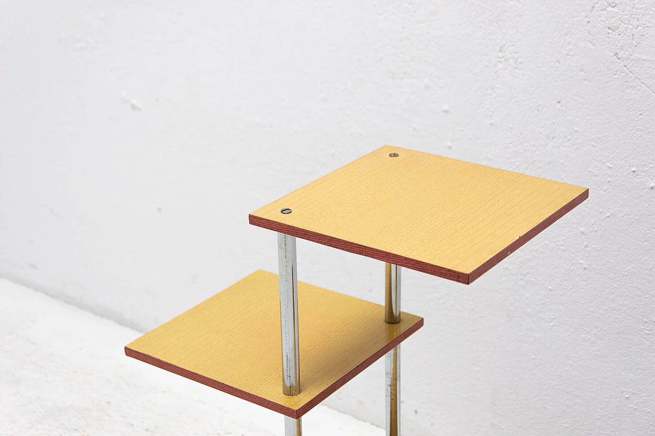 Portafiori in metallo e formica, Cecoslovacchia, anni '60 1309537