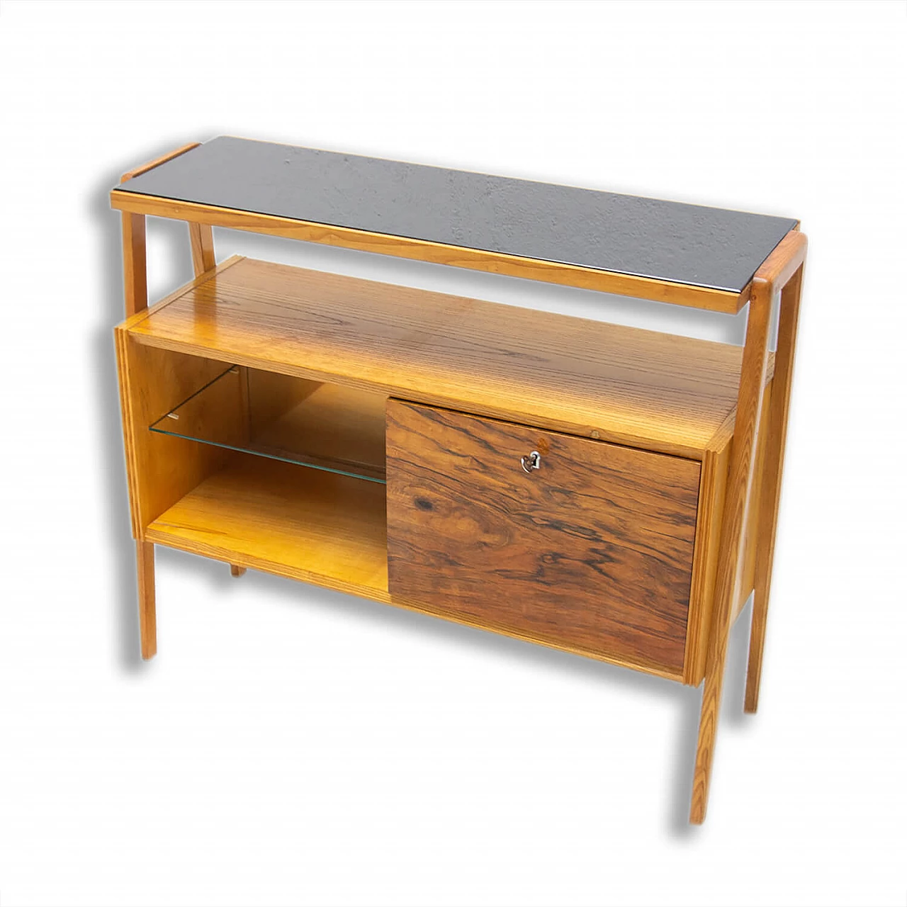 Bar cabinet with glass top, Czechoslovakia, 1960s 1309552