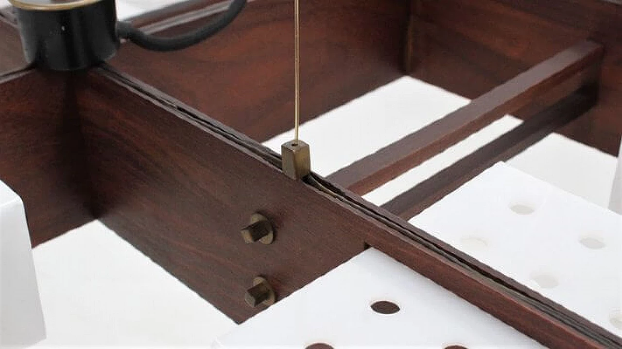 Lampadario in teak e plexiglass di Esperia, anni '60 1309597