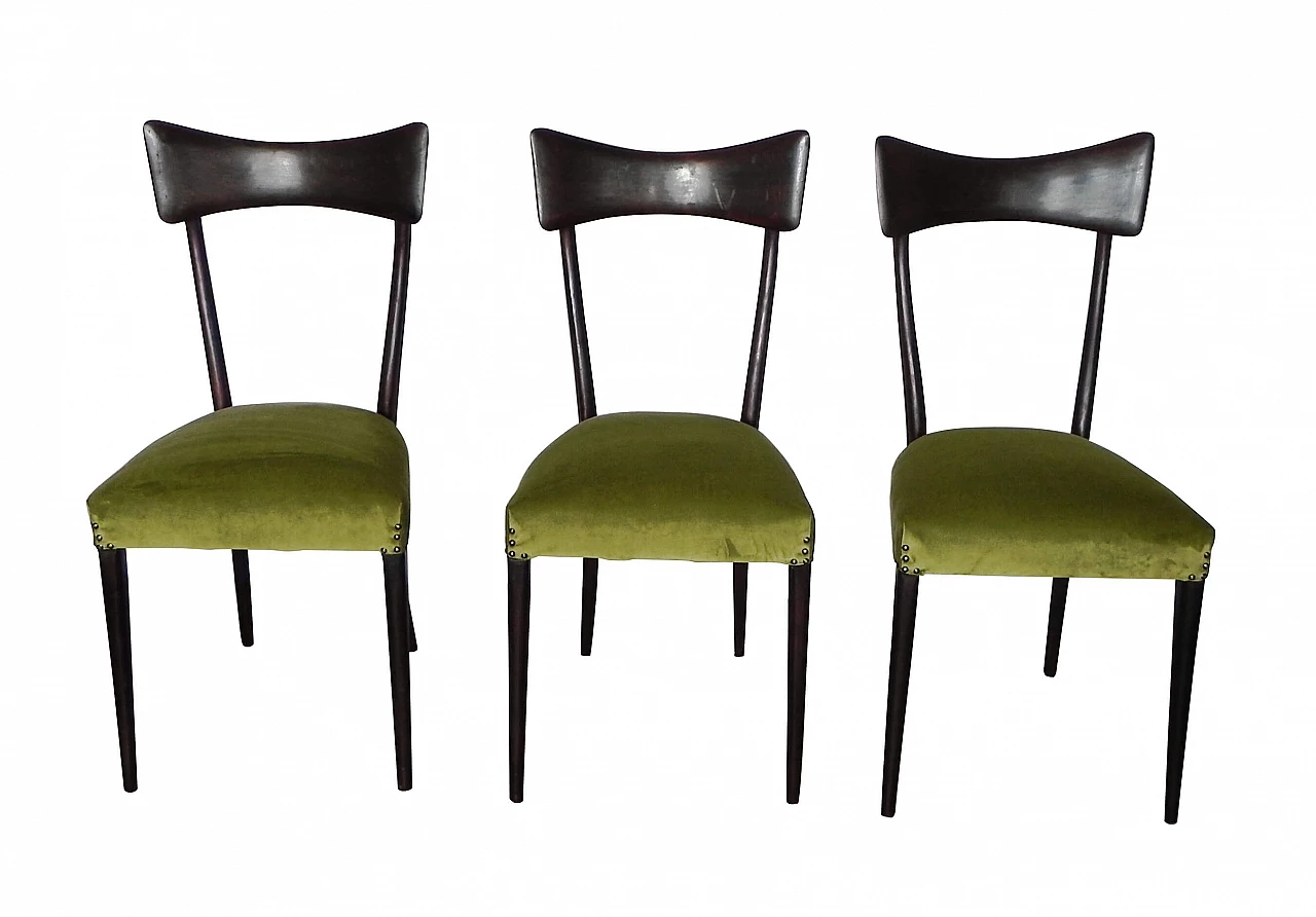 3 Chairs in the style Ico Parisi, 60s 1309862
