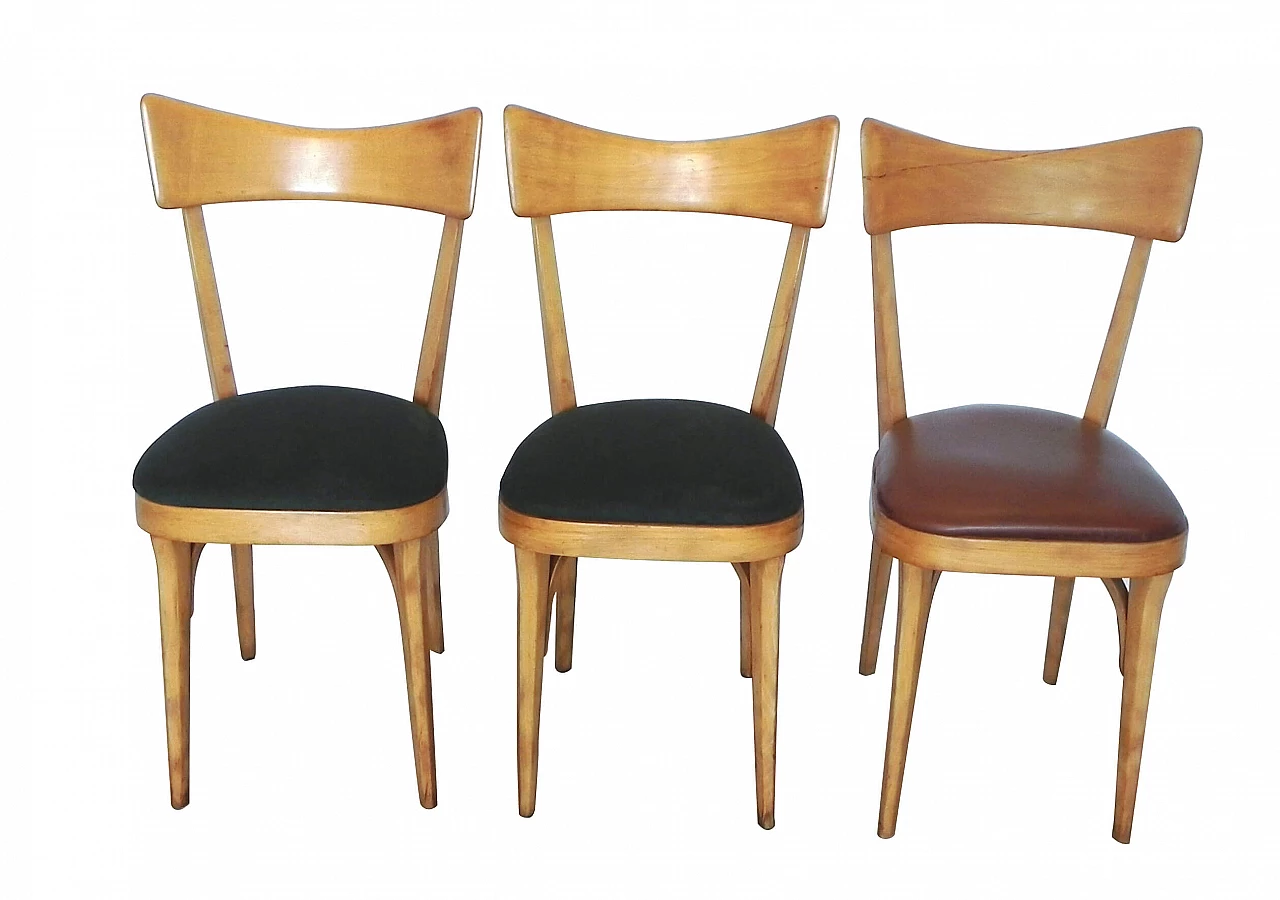 Sedie nello stile Ico Parisi, anni '60 intOndo