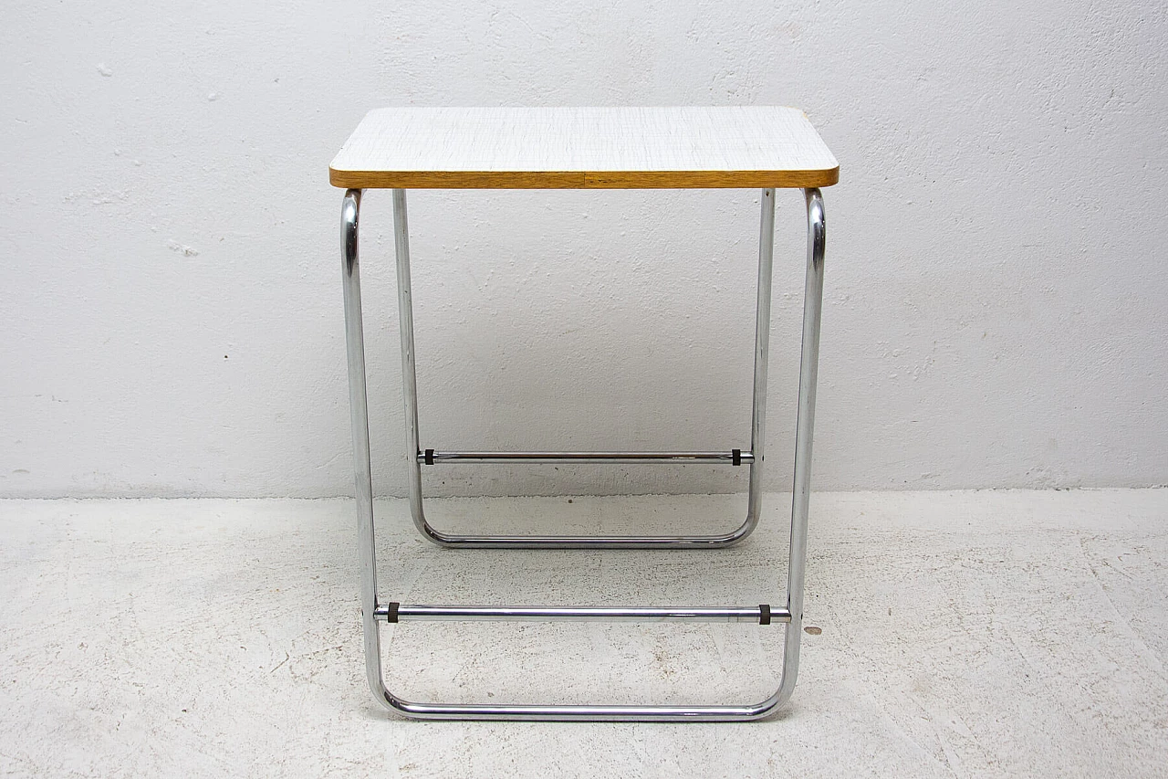 Bauhaus chrome-plated coffee table, Czechoslovakia, 1930s 1309900
