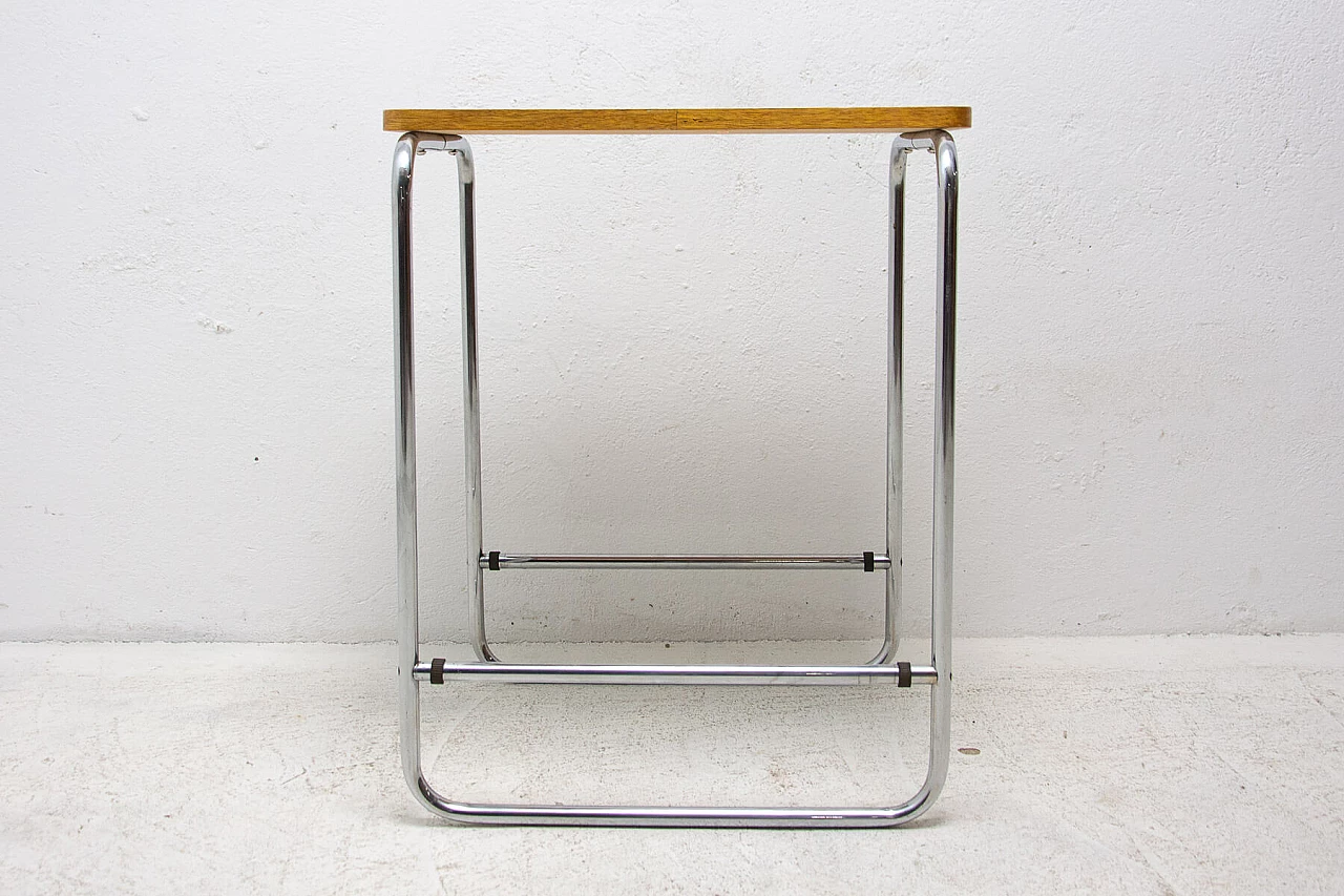 Bauhaus chrome-plated coffee table, Czechoslovakia, 1930s 1309901