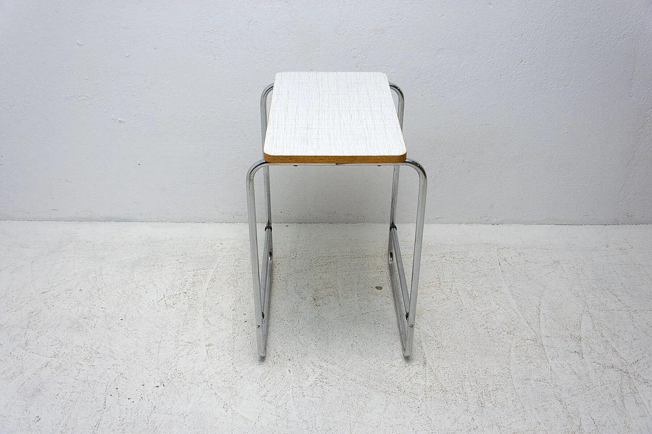 Bauhaus chrome-plated coffee table, Czechoslovakia, 1930s 1309907