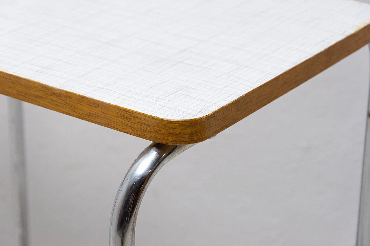 Bauhaus chrome-plated coffee table, Czechoslovakia, 1930s 1309908