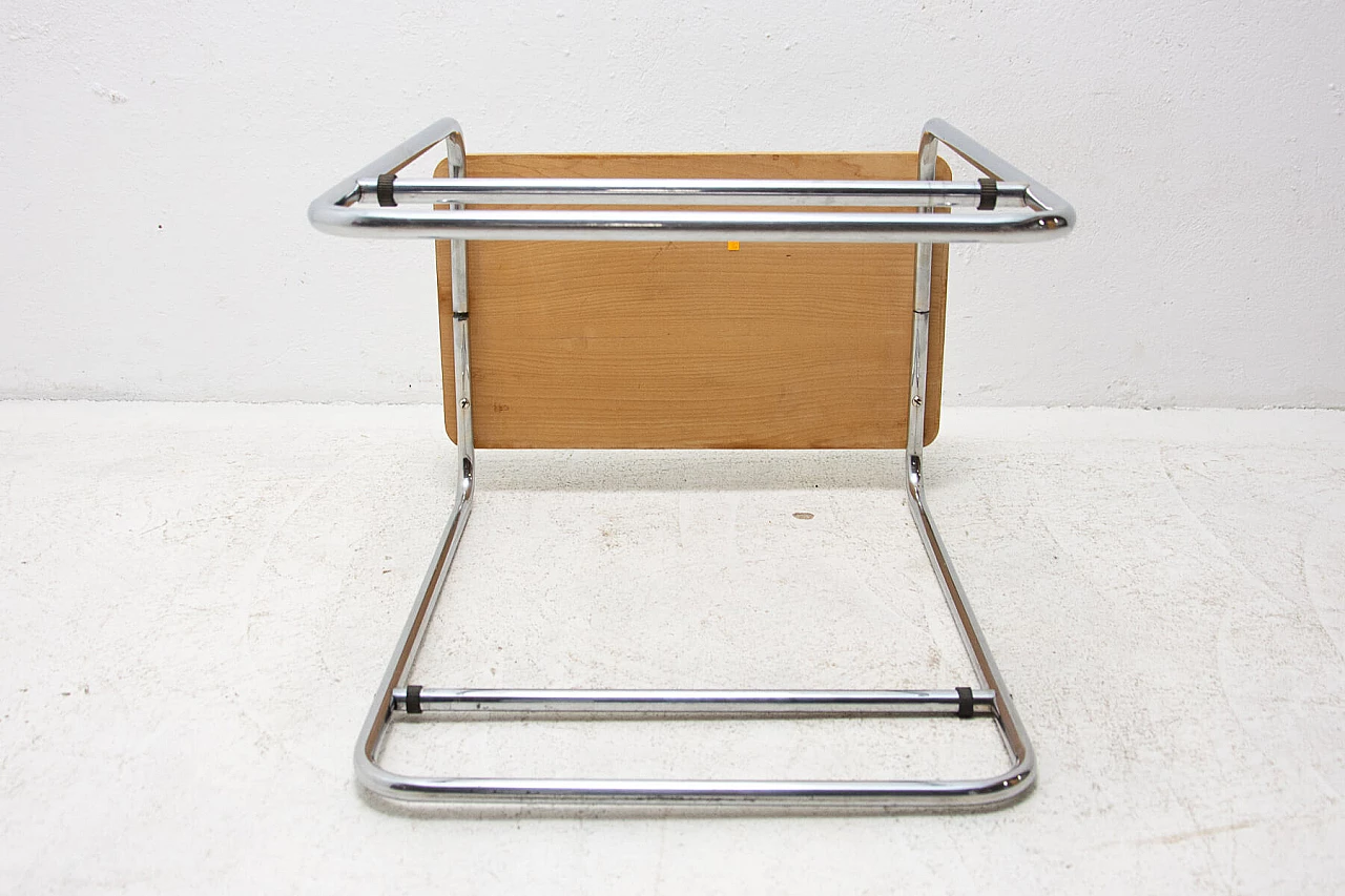 Bauhaus chrome-plated coffee table, Czechoslovakia, 1930s 1309910