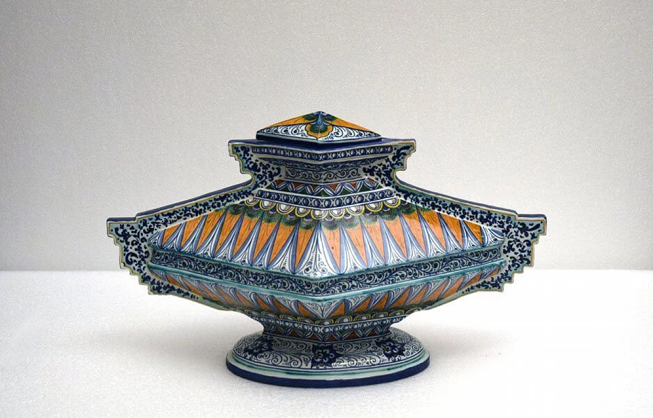 Vaso in stile Rinascimentale in ceramica di Paolo Zoli per Ceramiche Faenza, anni '20 1310417