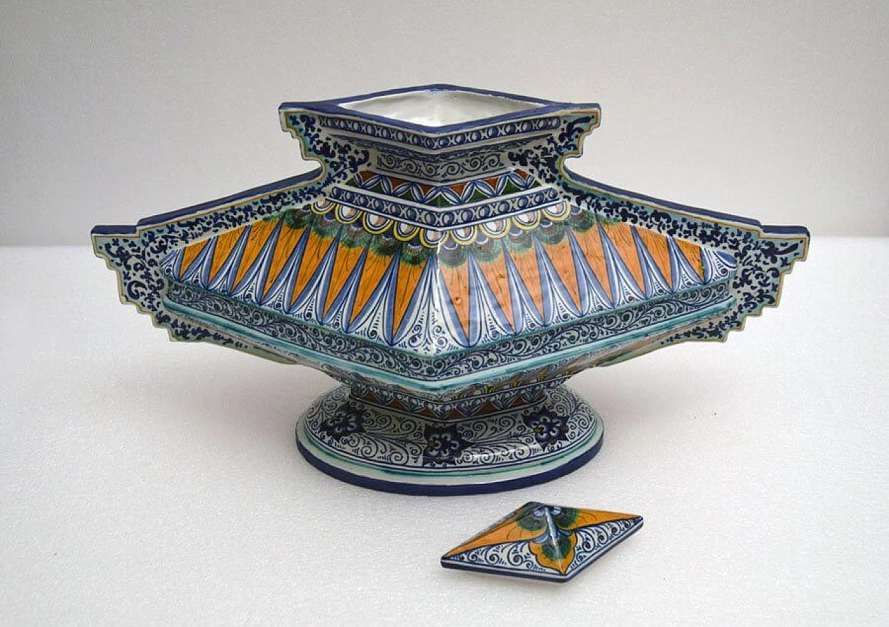 Vaso in stile Rinascimentale in ceramica di Paolo Zoli per Ceramiche Faenza, anni '20 1310419