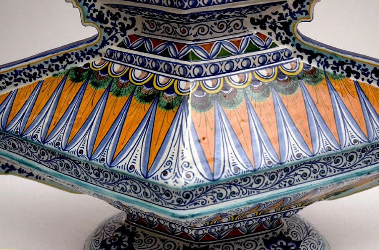 Renaissance style vase in ceramic by Paolo Zoli for Ceramiche Faenza, 20s 1310425
