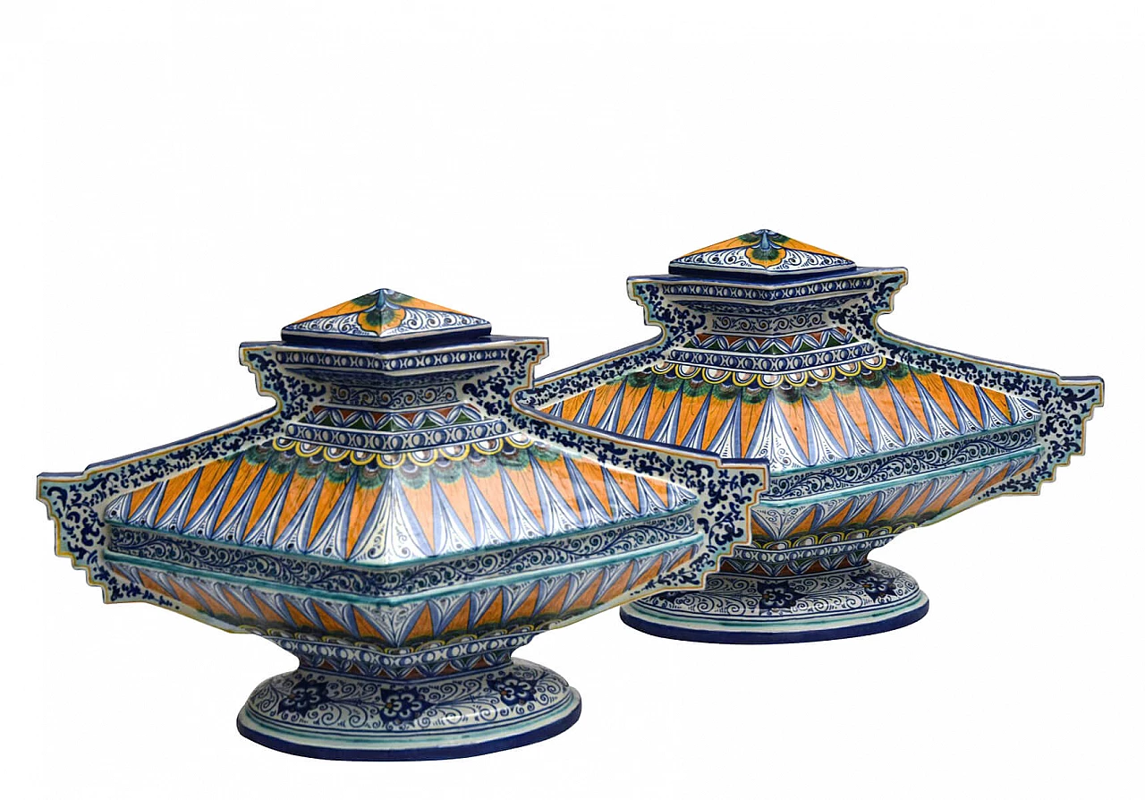 Vaso in stile Rinascimentale in ceramica di Paolo Zoli per Ceramiche Faenza, anni '20 1310440