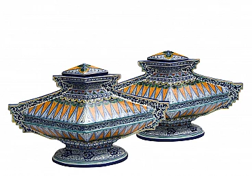 Vaso in stile Rinascimentale in ceramica di Paolo Zoli per Ceramiche Faenza, anni '20