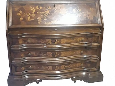 Inlaid flap cabinet, early 20th century