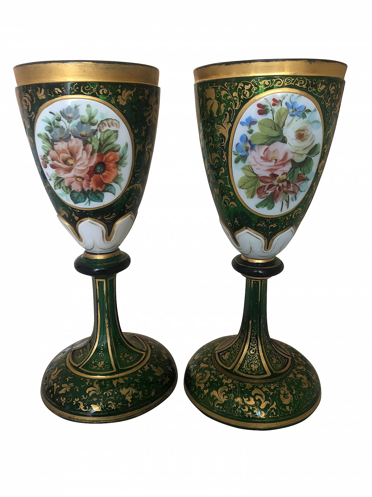 Pair of goblets made by Lobmayer, Vienna, early 19th century 1310709