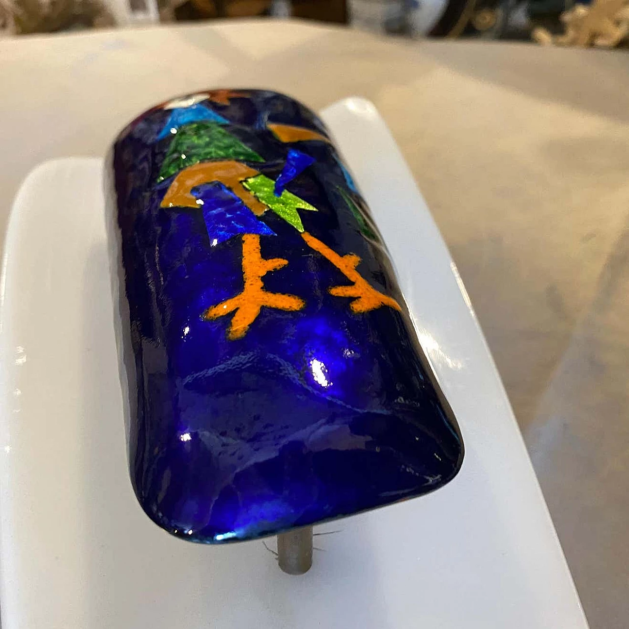 Coppia di appliques in rame e plexiglass di Paolo De Poli, anni '70 1310762