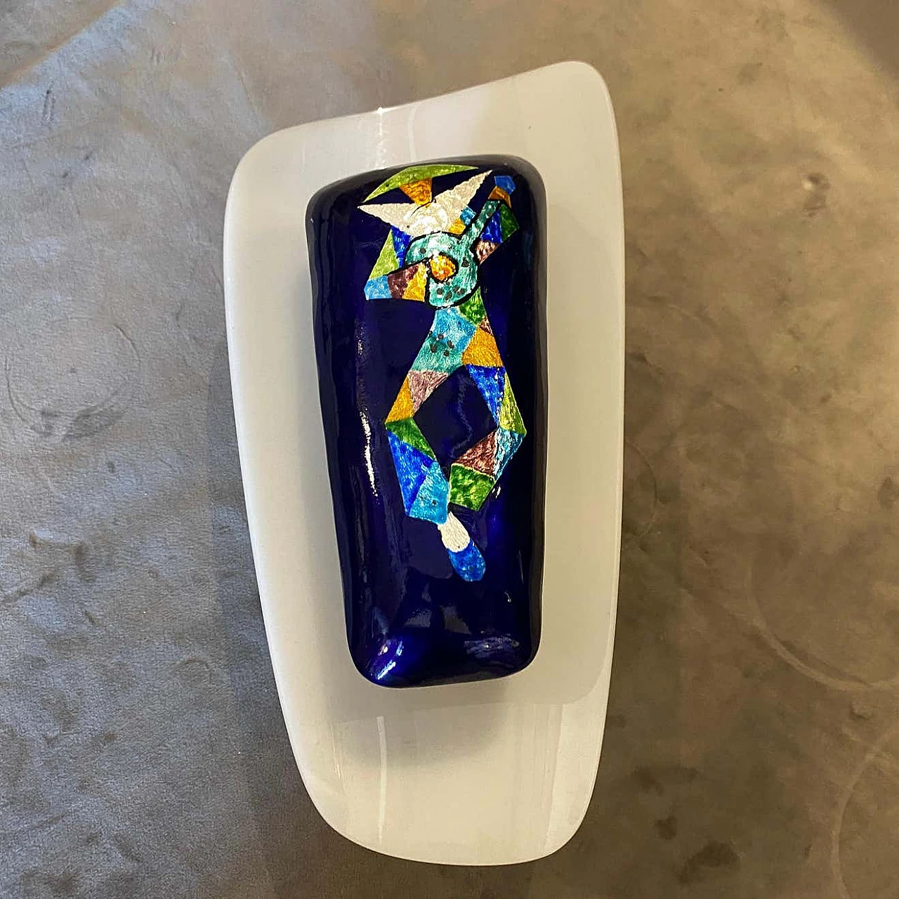 Coppia di appliques in rame e plexiglass di Paolo De Poli, anni '70 1310763