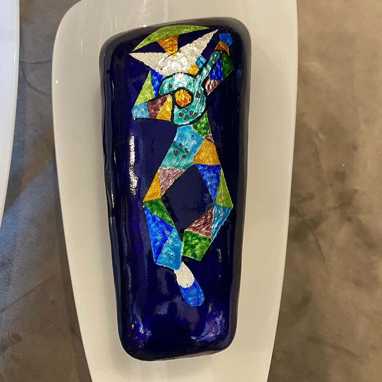 Coppia di appliques in rame e plexiglass di Paolo De Poli, anni '70 1310764