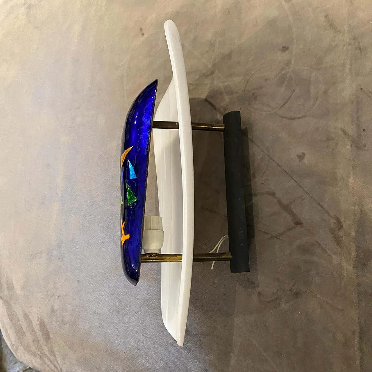 Coppia di appliques in rame e plexiglass di Paolo De Poli, anni '70 1310767