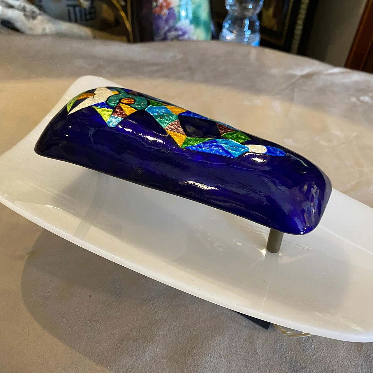 Coppia di appliques in rame e plexiglass di Paolo De Poli, anni '70 1310770