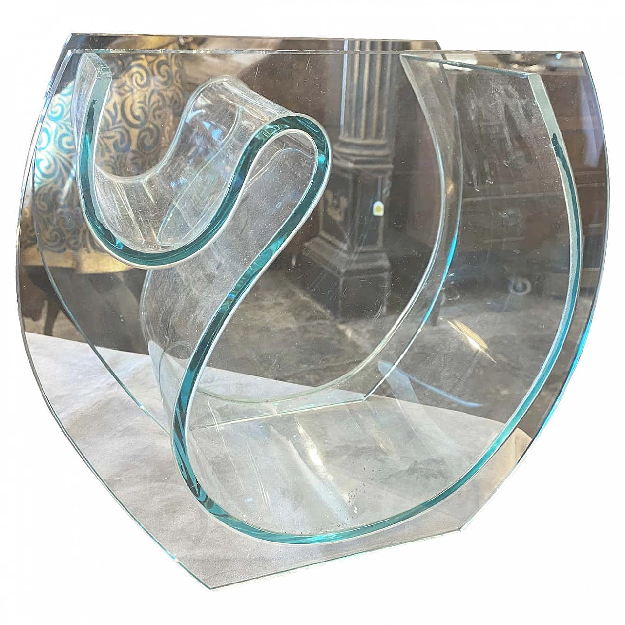 Modernist vase in glass, 80s 1310848