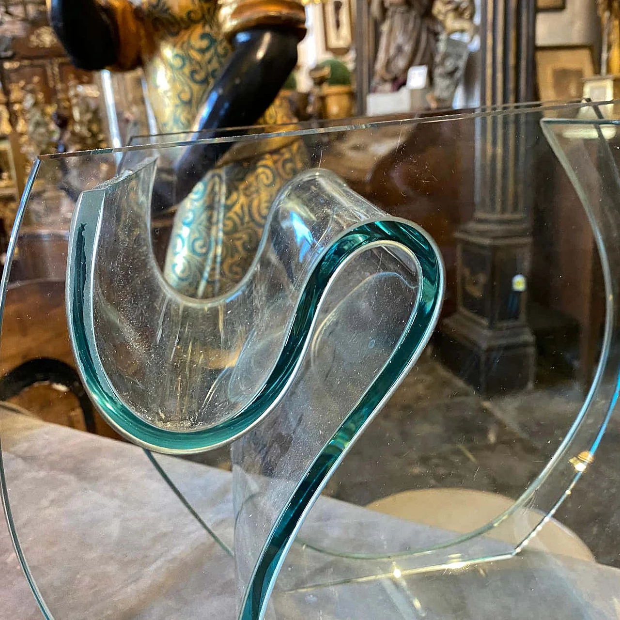 Modernist vase in glass, 80s 1310850