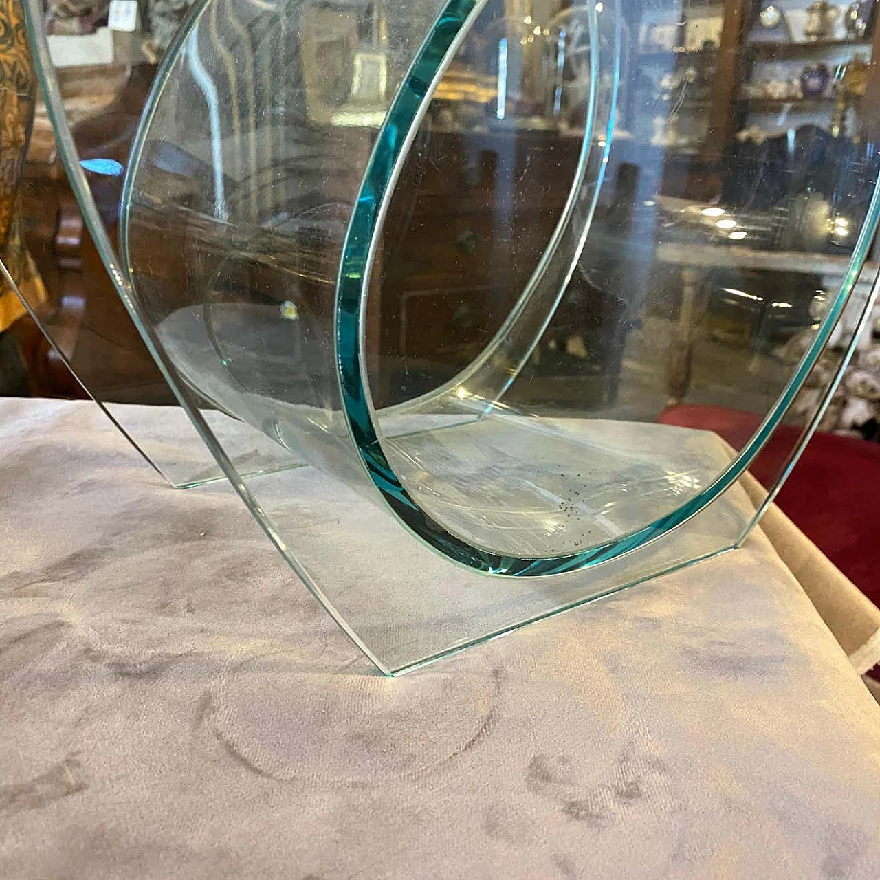 Modernist vase in glass, 80s 1310854