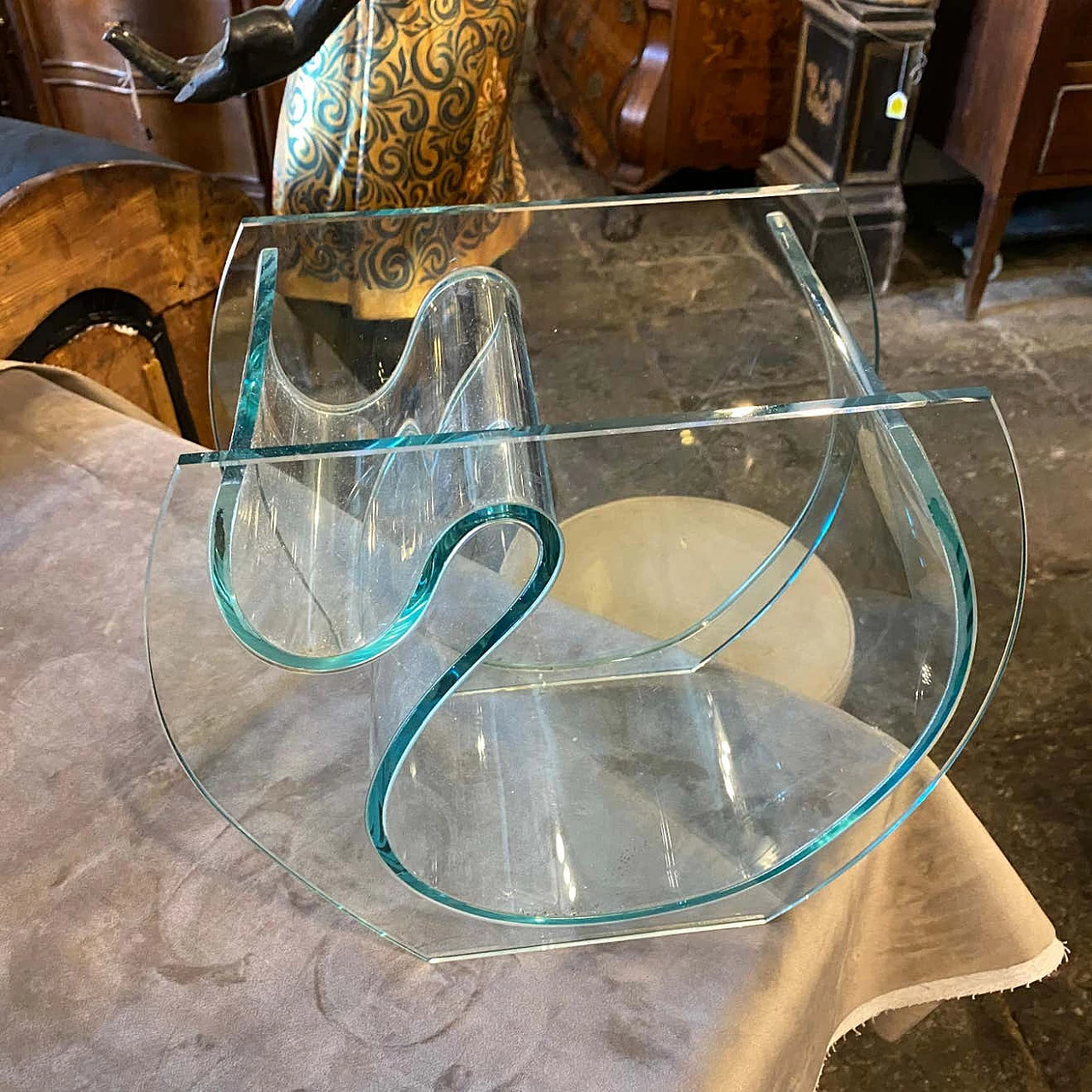 Modernist vase in glass, 80s 1310855