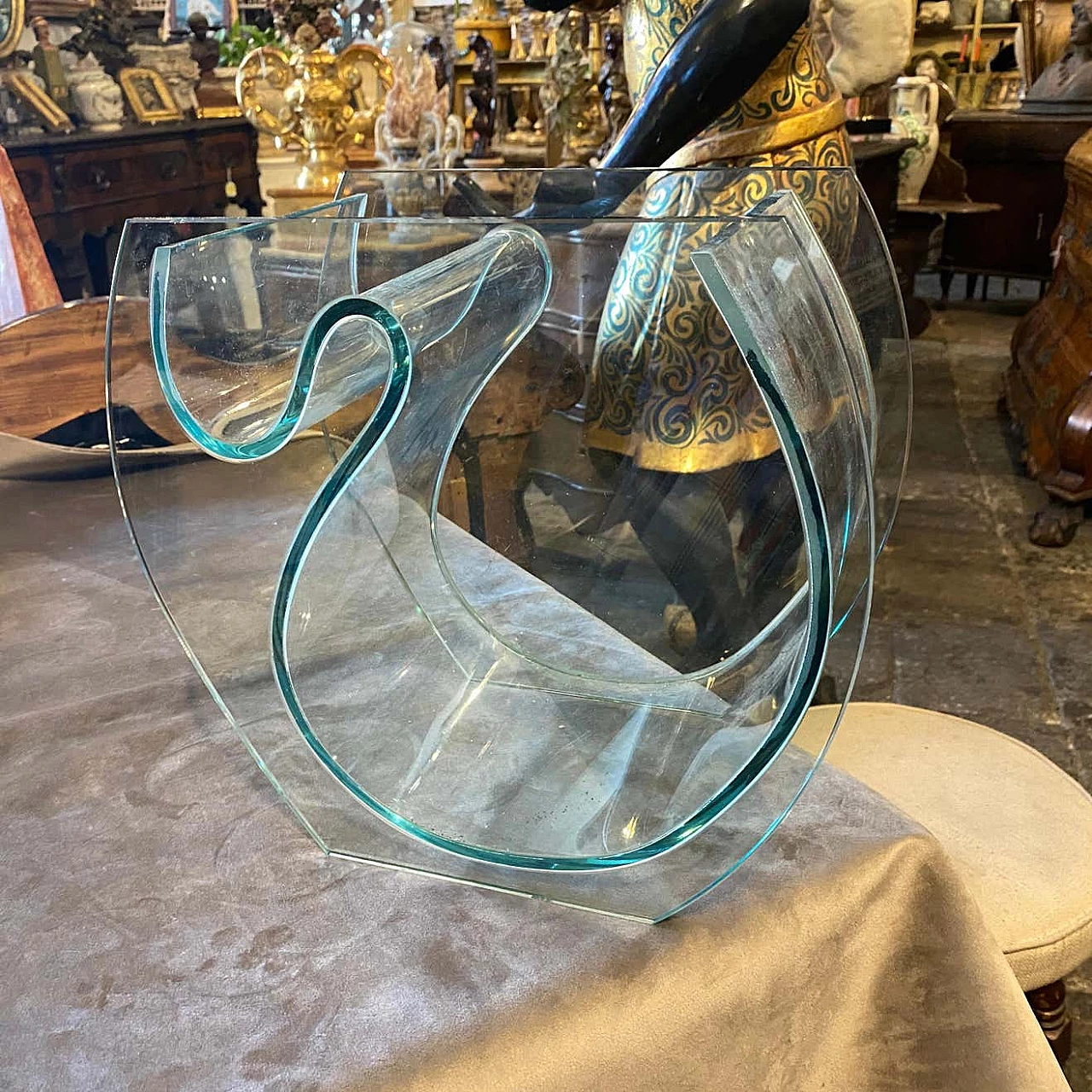 Modernist vase in glass, 80s 1310859