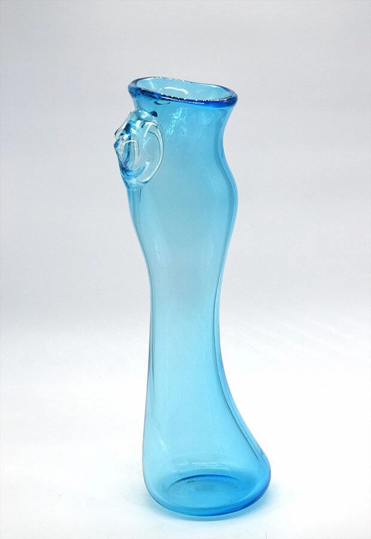 Vase in Murano glass depicting a woman by Stefano Toso, 70s 1310887