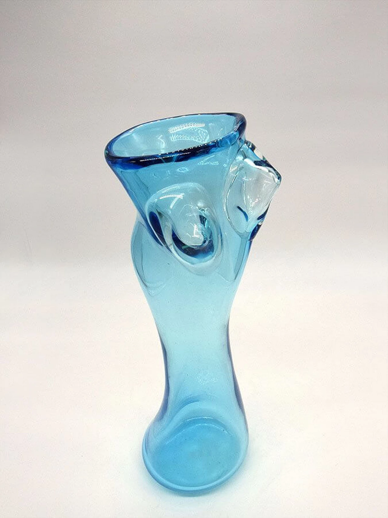 Vaso in vetro di Murano raffigurante una donna di Stefano Toso, anni '70 1310888