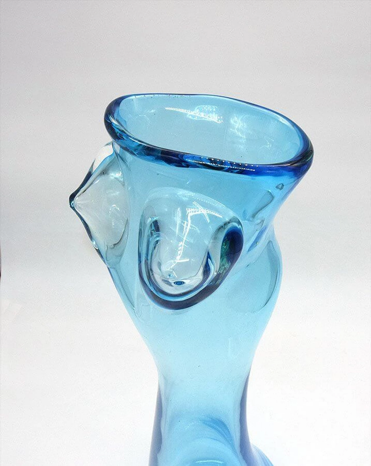 Vaso in vetro di Murano raffigurante una donna di Stefano Toso, anni '70 1310891