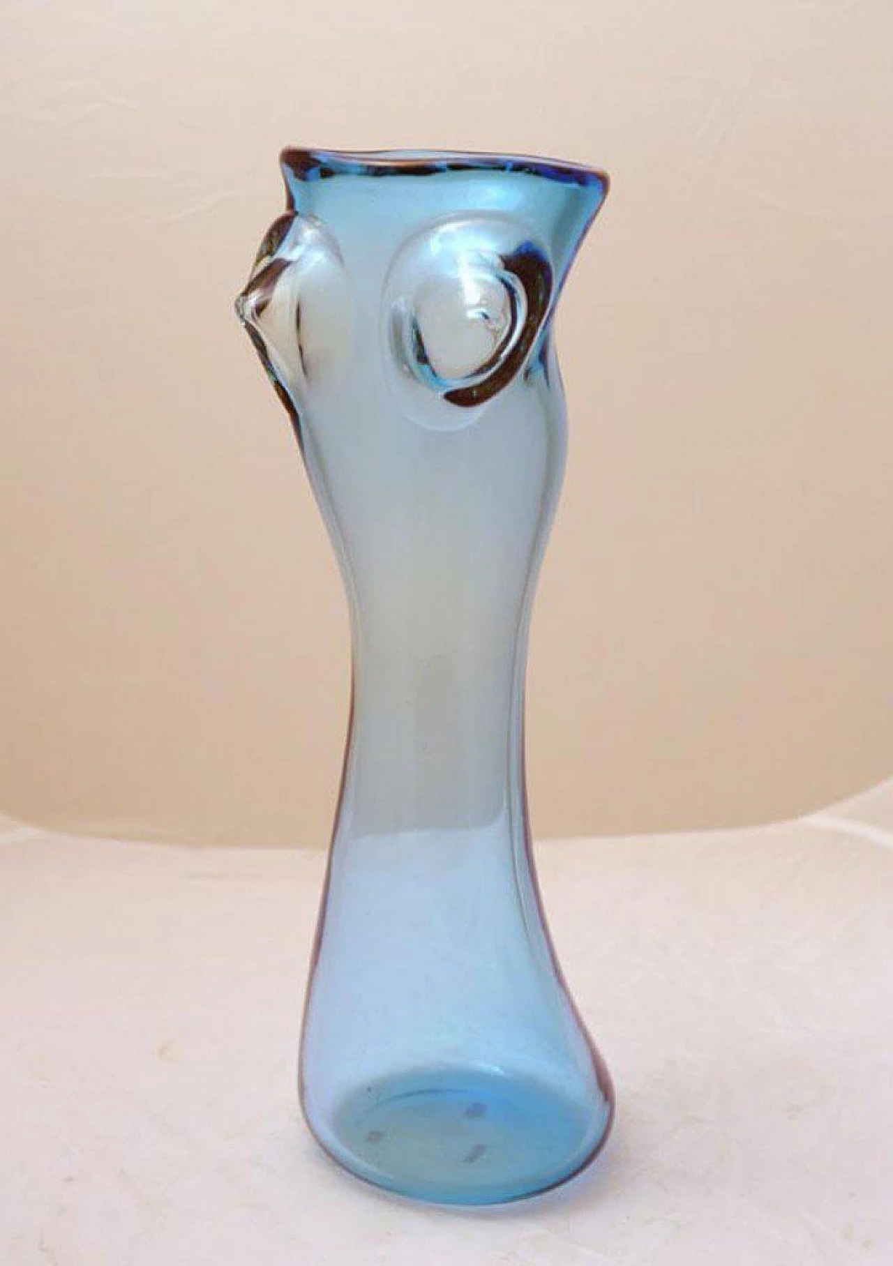 Vase in Murano glass depicting a woman by Stefano Toso, 70s 1310896