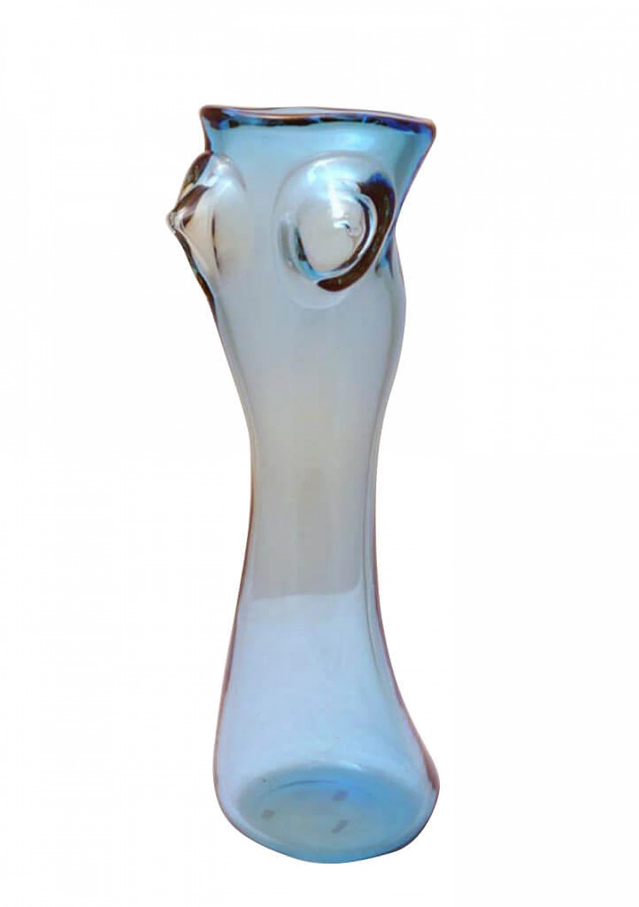 Vase in Murano glass depicting a woman by Stefano Toso, 70s 1310939